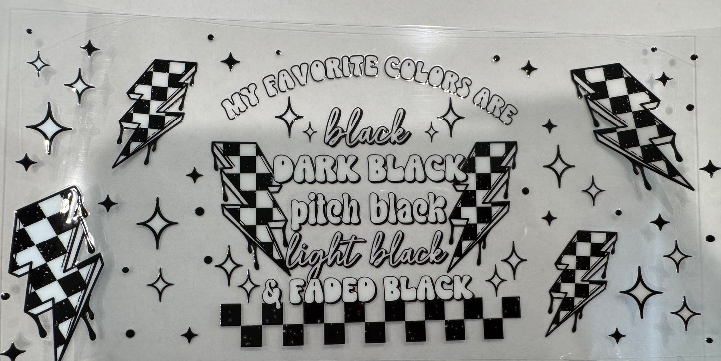 My fav colors are black