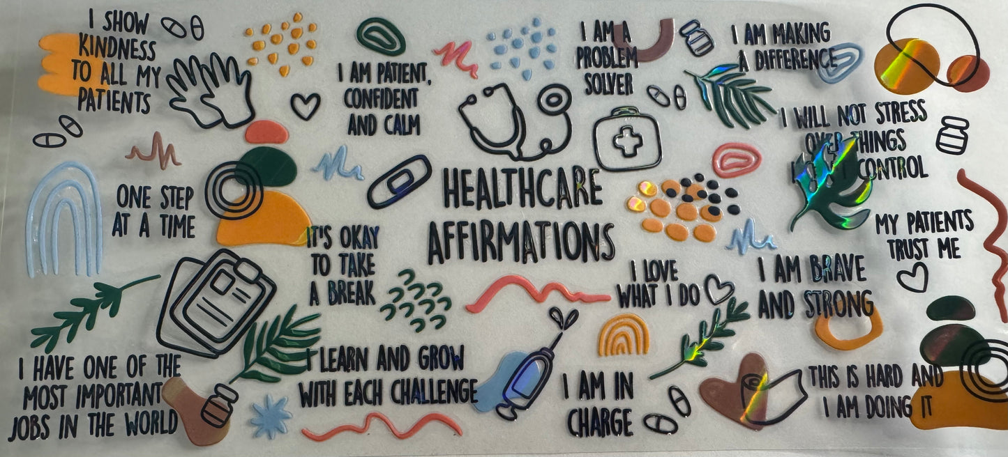 Healthcare affirmations holographic