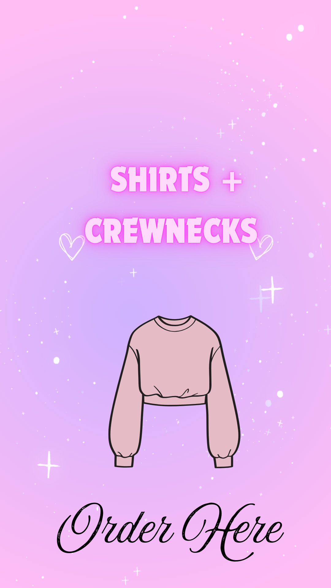 Order Shirts/Crewnecks