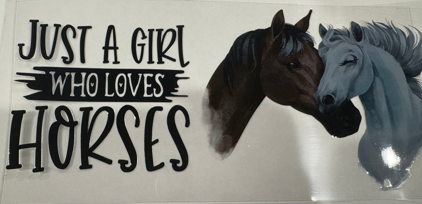 A girl who loves horses