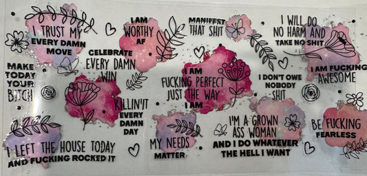 I am ffing perf just the way I am affirmations