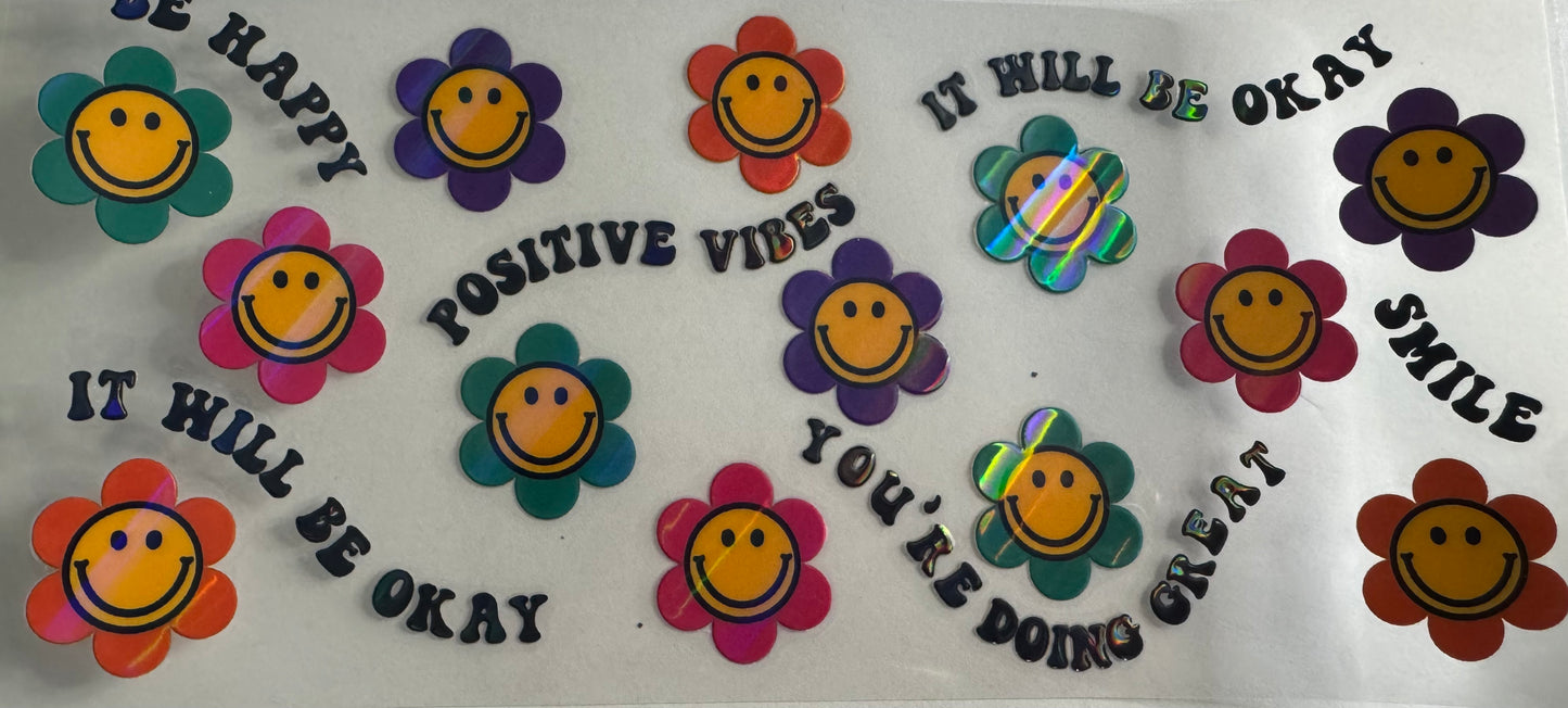 Positive vibes holigraphic