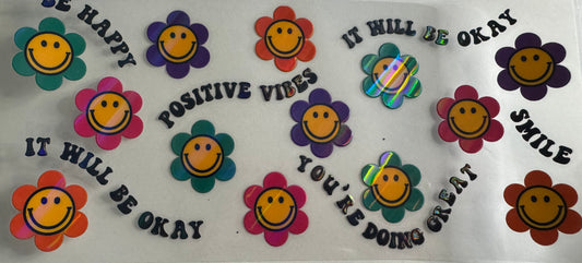 Positive vibes holigraphic