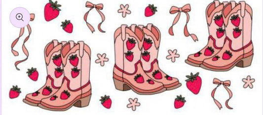 STRAWBERRY COWBOY BOOTS