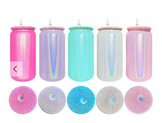 16 oz holographic w/blind lid