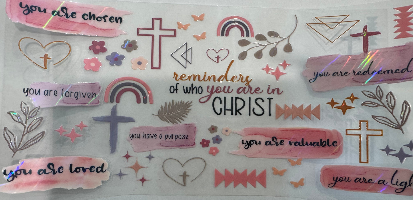 Reminded of who you are in Christ holo