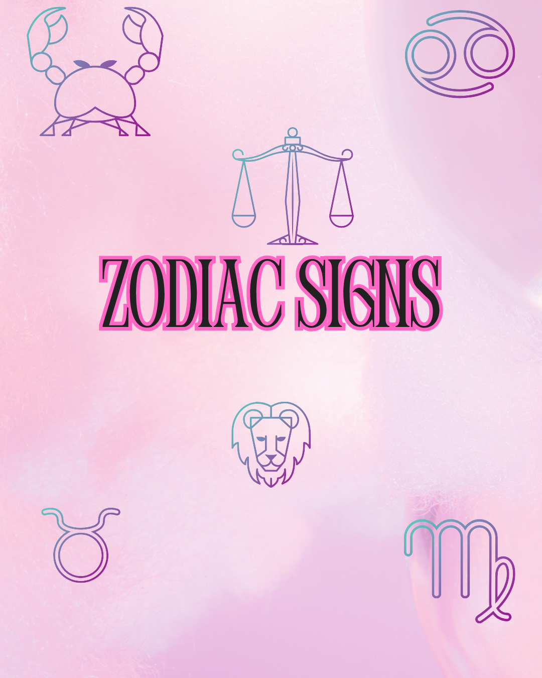 Zodiac sign wraps