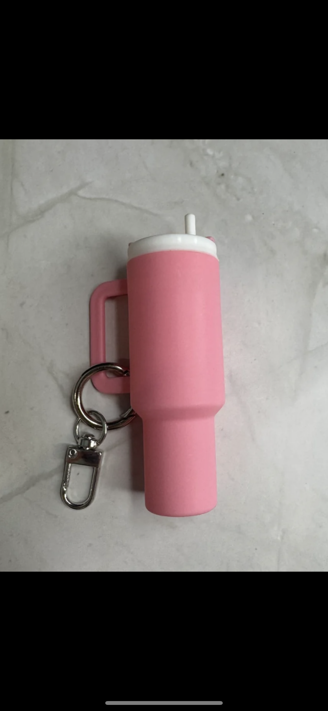 Mini tumbler keychain/chapstick holder