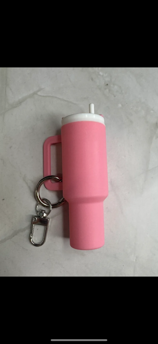 Mini tumbler keychain/chapstick holder