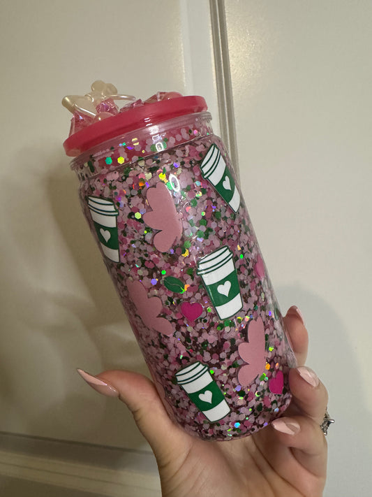 16oz acrylic snowglobe